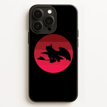 Red Sunset Dragon  - How To Train Your Dragon Phone Case for iPhone 12 Pro Max