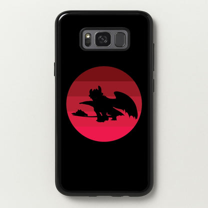 Red Sunset Dragon  - How To Train Your Dragon Phone Case for Galaxy S8