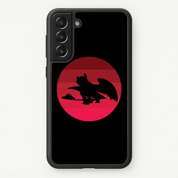 Red Sunset Dragon  - How To Train Your Dragon Phone Case for Galaxy S21FE