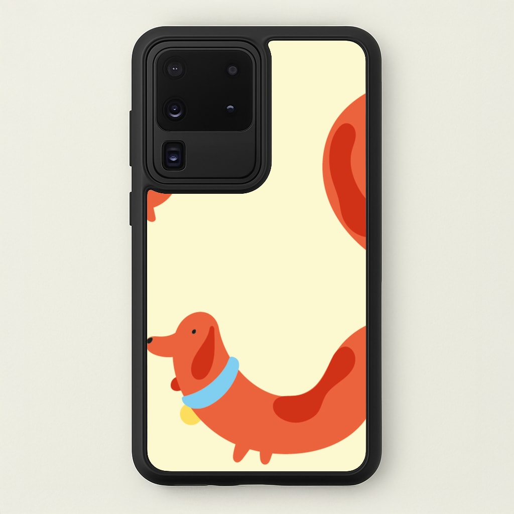 Sausage dog wrapped round - Dachshunds  - Dachshunds Phone Case for Galaxy S20 Ultra
