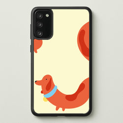 Sausage dog wrapped round - Dachshunds  - Dachshunds Phone Case for Galaxy S20