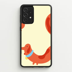 Sausage dog wrapped round - Dachshunds  - Dachshunds Phone Case for Galaxy A52 / A52s