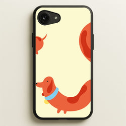 Sausage dog wrapped round - Dachshunds  - Dachshunds Phone Case for iPhone 16e