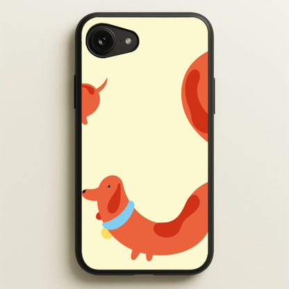 Sausage dog wrapped round - Dachshunds  - Dachshunds Phone Case for iPhone 16e