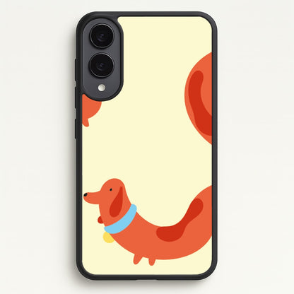 Sausage dog wrapped round - Dachshunds  - Dachshunds Phone Case for Galaxy S25 Edge