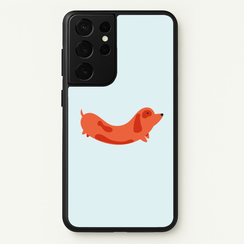 Little sausage - Dachshunds  - Dachshunds Phone Case for Galaxy S21 Ultra