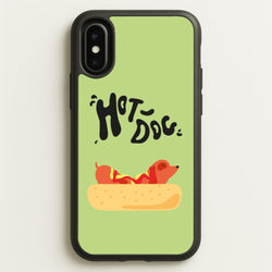 Hot Dog - Dachshunds  - Dachshunds Phone Case for iPhone X / XS