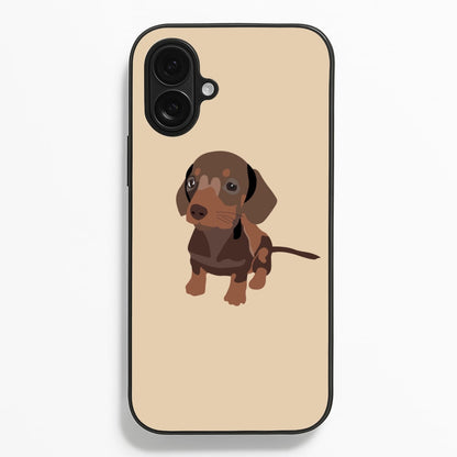 Brown - Dachshunds  - Dachshunds Phone Case for iPhone 16 Plus