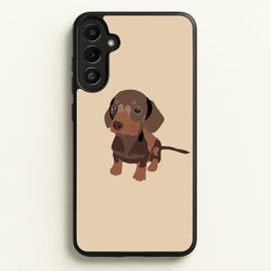 Brown - Dachshunds  - Dachshunds Phone Case for Galaxy A34