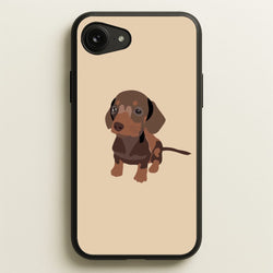 Brown - Dachshunds  - Dachshunds Phone Case for iPhone 16e