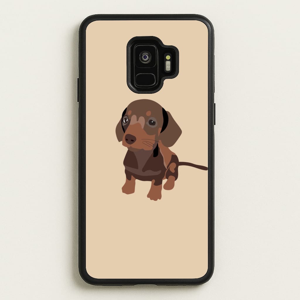 Brown - Dachshunds  - Dachshunds Phone Case for Galaxy S9