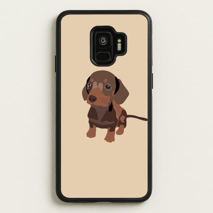 Brown - Dachshunds  - Dachshunds Phone Case for Galaxy S9