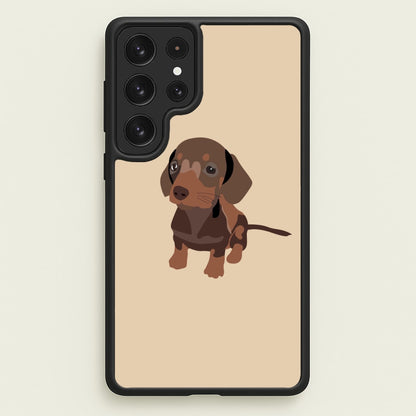 Brown - Dachshunds  - Dachshunds Phone Case for Galaxy S22 Ultra