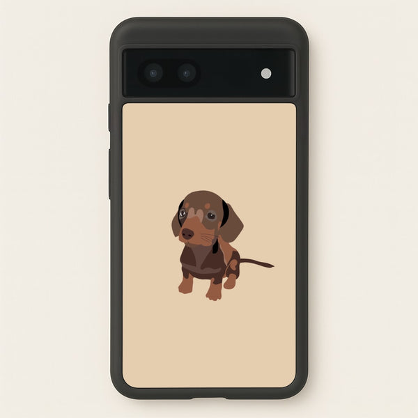 Brown - Dachshunds  - Dachshunds Phone Case for Google Pixel 6a