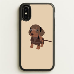 Brown - Dachshunds  - Dachshunds Phone Case for iPhone X / XS