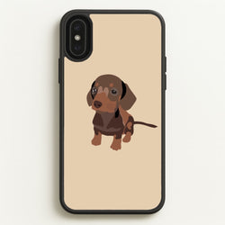 Brown - Dachshunds  - Dachshunds Phone Case for iPhone XS Max