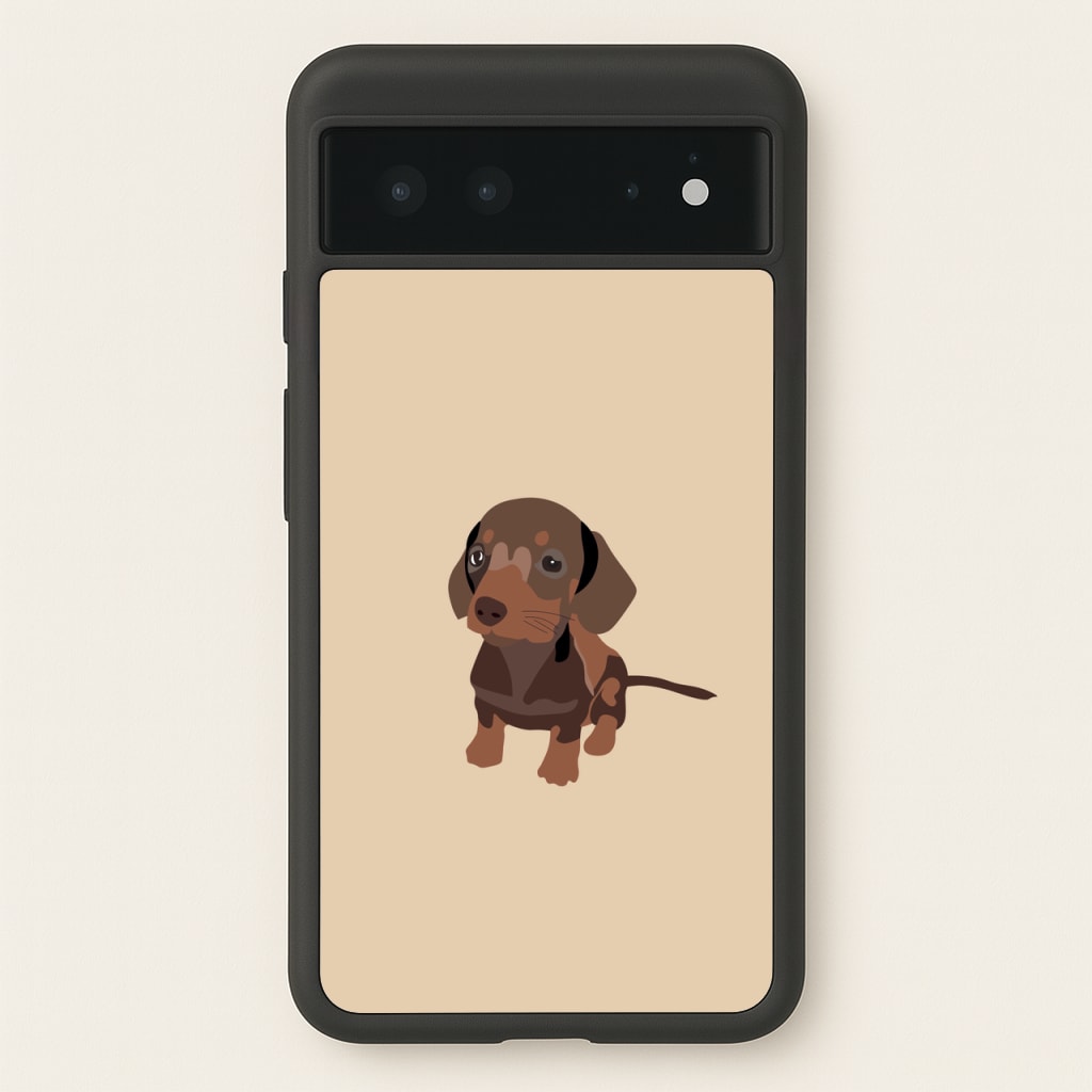 Brown - Dachshunds  - Dachshunds Phone Case for Google Pixel 6
