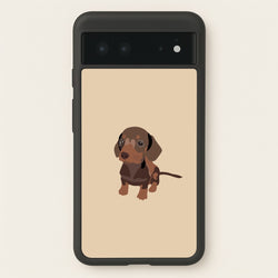 Brown - Dachshunds  - Dachshunds Phone Case for Google Pixel 6