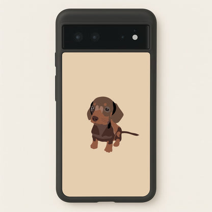 Brown - Dachshunds  - Dachshunds Phone Case for Google Pixel 6