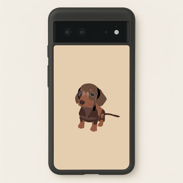 Brown - Dachshunds  - Dachshunds Phone Case for Google Pixel 6