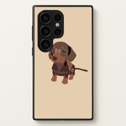 Brown - Dachshunds  - Dachshunds Phone Case for Galaxy S24 Ultra