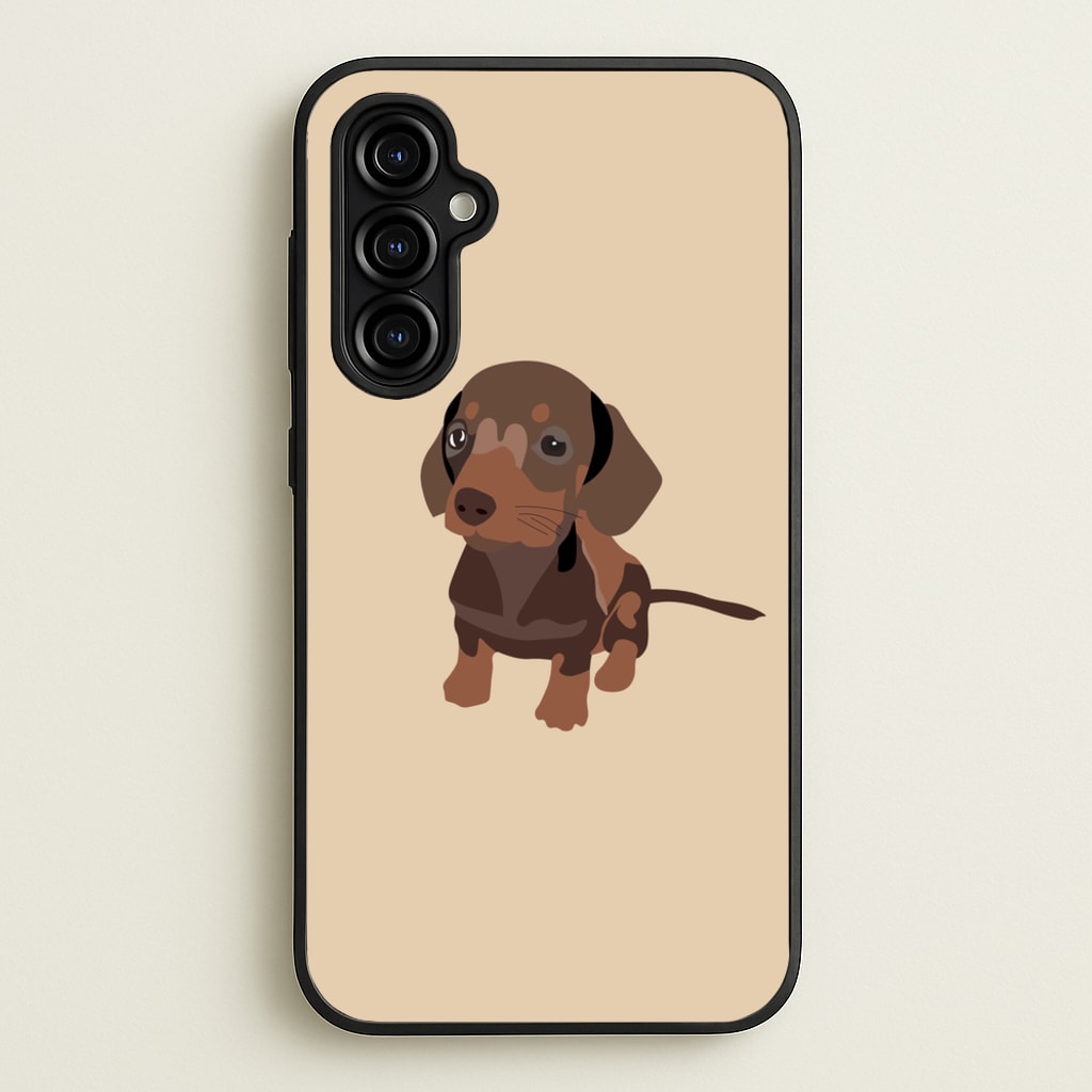 Brown - Dachshunds  - Dachshunds Phone Case for Galaxy A54