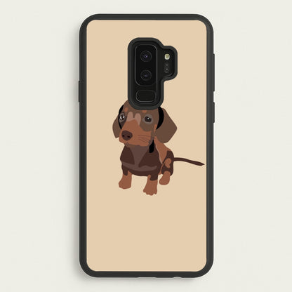 Brown - Dachshunds  - Dachshunds Phone Case for Galaxy S9 Plus