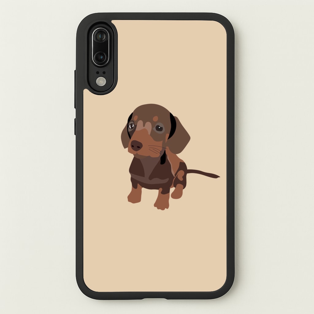 Brown - Dachshunds  - Dachshunds Phone Case for Huawei P20