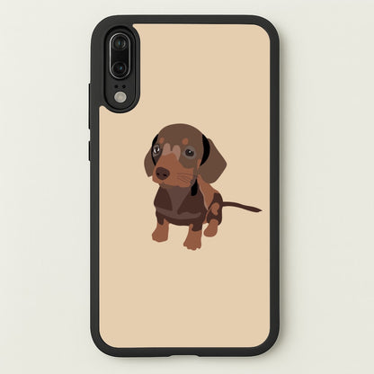 Brown - Dachshunds  - Dachshunds Phone Case for Huawei P20