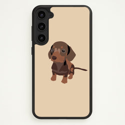 Brown - Dachshunds  - Dachshunds Phone Case for Galaxy S23 Plus