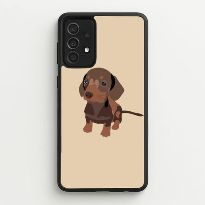 Brown - Dachshunds  - Dachshunds Phone Case for Galaxy A52 / A52s