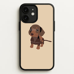 Brown - Dachshunds  - Dachshunds Phone Case for iPhone 11