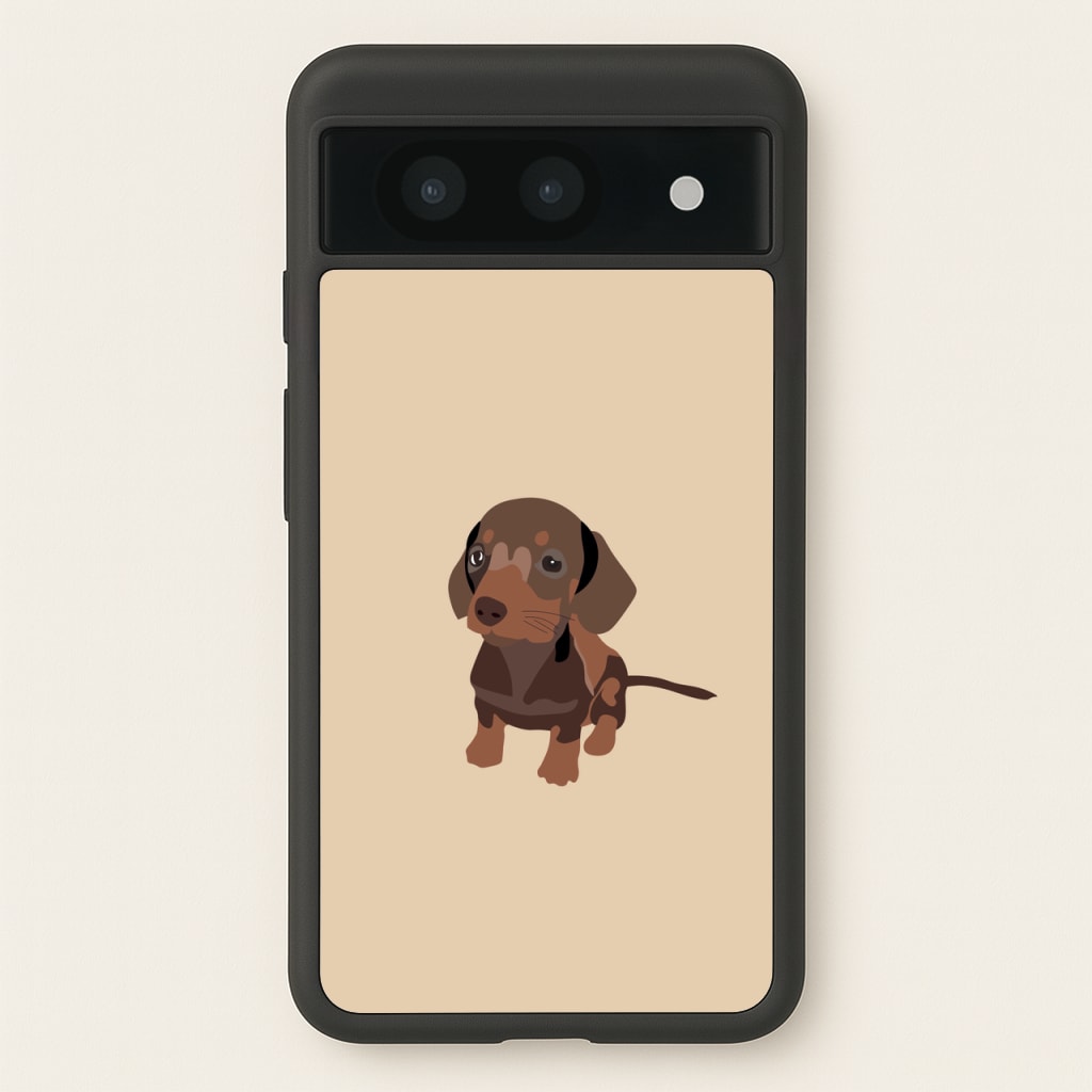 Brown - Dachshunds  - Dachshunds Phone Case for Google Pixel 8a