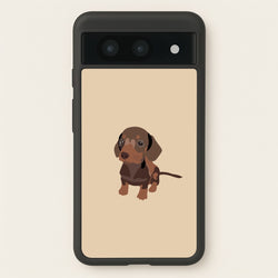 Brown - Dachshunds  - Dachshunds Phone Case for Google Pixel 8a