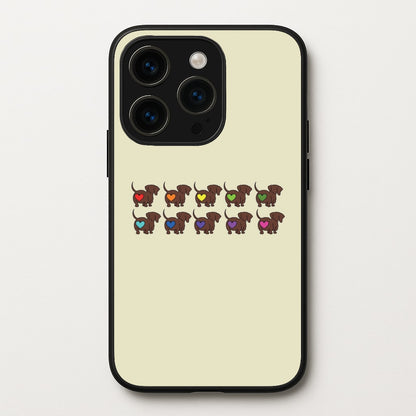 Love hearts - Dachshunds  - Dachshunds Phone Case for iPhone 14 Pro Max