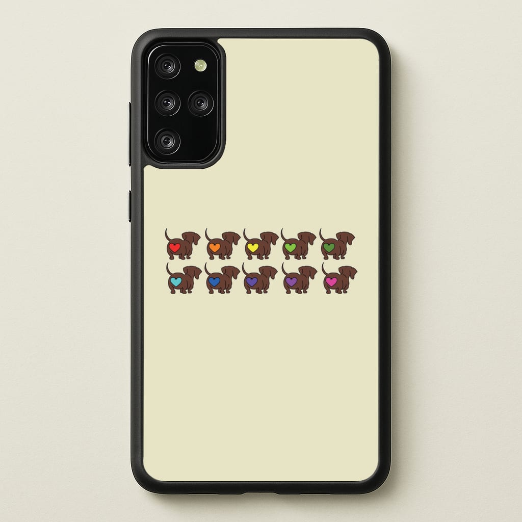 Love hearts - Dachshunds  - Dachshunds Phone Case for Galaxy S20 Plus