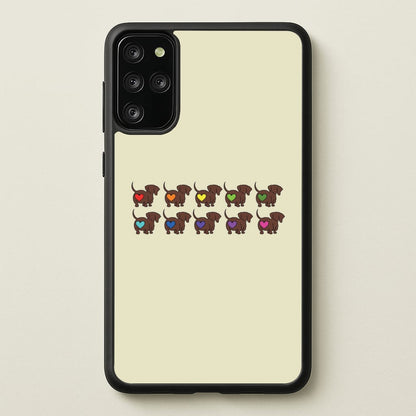 Love hearts - Dachshunds  - Dachshunds Phone Case for Galaxy S20 Plus