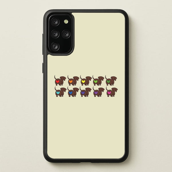 Love hearts - Dachshunds  - Dachshunds Phone Case for Galaxy S20 Plus