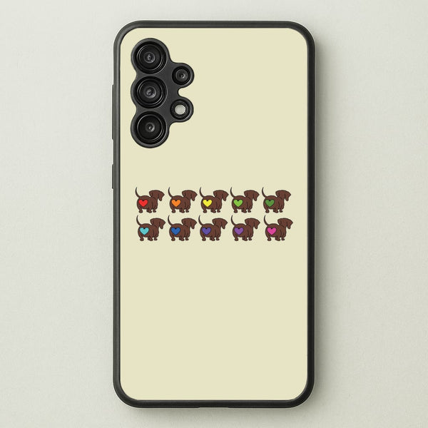 Love hearts - Dachshunds  - Dachshunds Phone Case for Galaxy A13