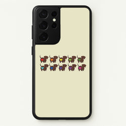 Love hearts - Dachshunds  - Dachshunds Phone Case for Galaxy S21 Ultra
