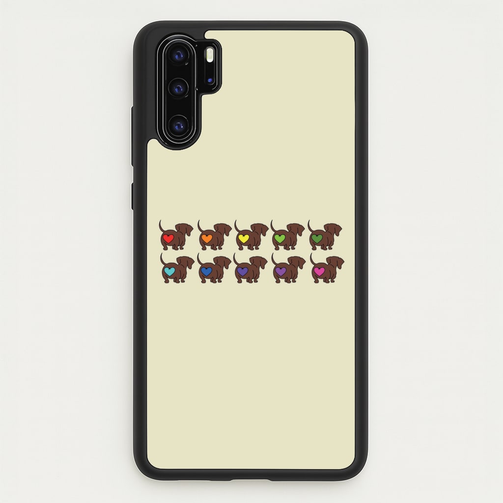 Love hearts - Dachshunds  - Dachshunds Phone Case for Huawei P30 Pro