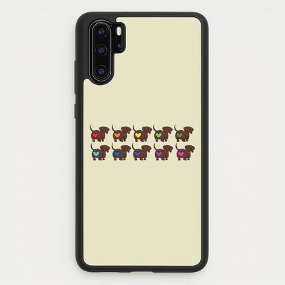 Love hearts - Dachshunds  - Dachshunds Phone Case for Huawei P30 Pro