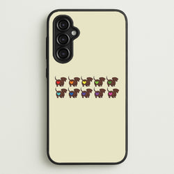 Love hearts - Dachshunds  - Dachshunds Phone Case for Galaxy A14