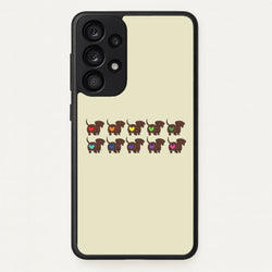 Love hearts - Dachshunds  - Dachshunds Phone Case for Galaxy A53