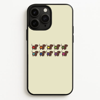 Love hearts - Dachshunds  - Dachshunds Phone Case for iPhone 11 Pro Max