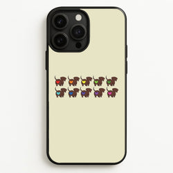 Love hearts - Dachshunds  - Dachshunds Phone Case for iPhone 13 Pro Max