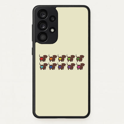 Love hearts - Dachshunds  - Dachshunds Phone Case for Galaxy A33