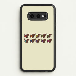 Love hearts - Dachshunds  - Dachshunds Phone Case for Galaxy S10e