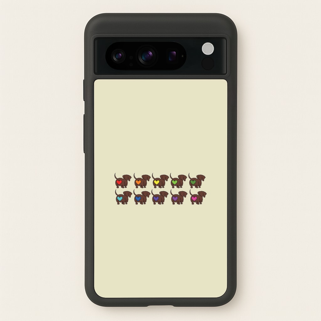Love hearts - Dachshunds  - Dachshunds Phone Case for Google Pixel 8 Pro