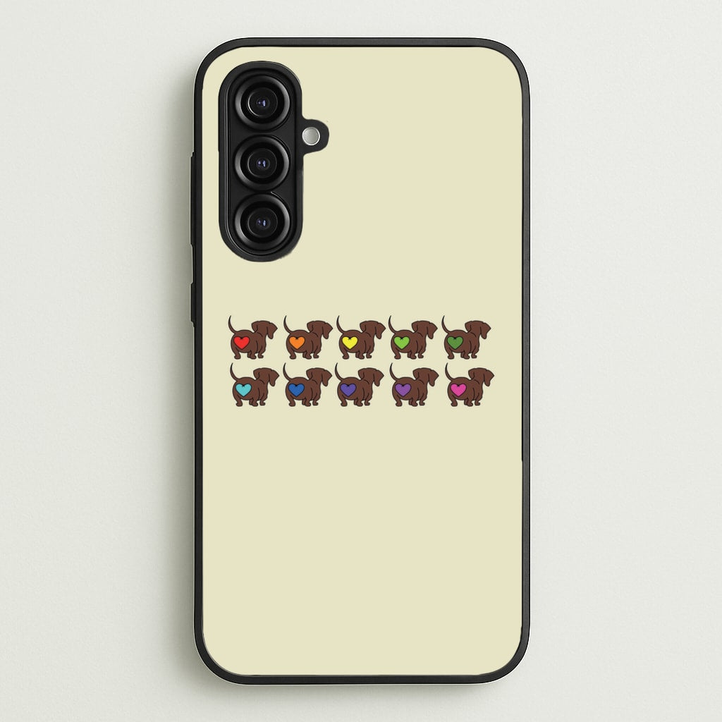 Love hearts - Dachshunds  - Dachshunds Phone Case for Galaxy A16